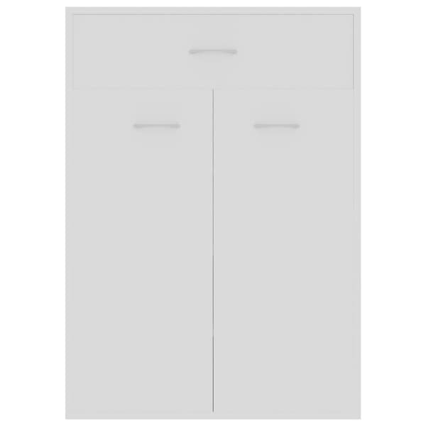 The Living Store skoskab 60x35,5x84 cm konstrueret træ hvid -  Skoopbevaring
