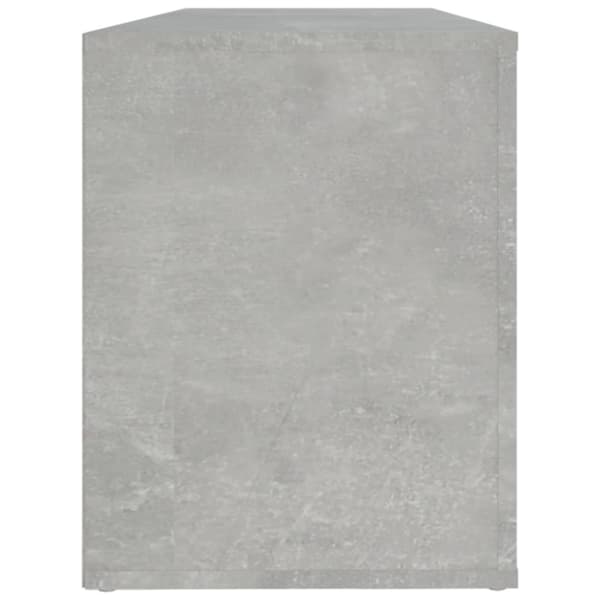 The Living Store Skoskåp betonggrå 100x35x45 cm konstruerat trä -  Skoställ & skohyllor