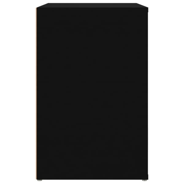 The Living Store skoreol 130x35x54 cm konstrueret træ sort -  Skoopbevaring