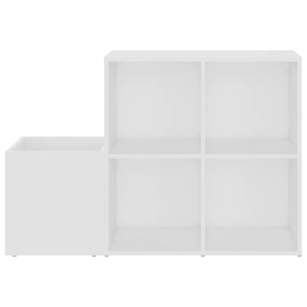 The Living Store Skoskåp vit 105x35,5x70 cm konstruerat trä -  Skoställ & skohyllor