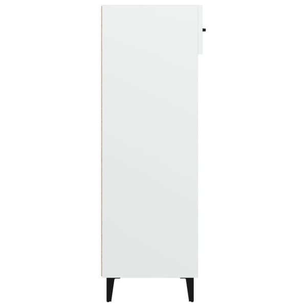 The Living Store skoreol 60x35x105 cm konstrueret træ hvid -  Skoopbevaring