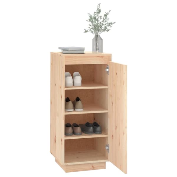 The Living Store skoreol 35x35x80 cm massivt fyrretræ -  Skoopbevaring