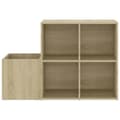 Miniatyrbillede 6 af 10: The Living Store skoskab 105x35,5x70 cm konstrueret træ sonoma-eg -  Skoopbevaring