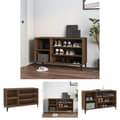 Miniatyrbillede 1 af 10: The Living Store skoskab 102x36x60 cm konstrueret træ brun egetræ -  Skoopbevaring
