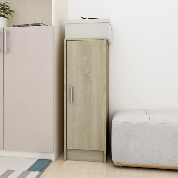 The Living Store skoskab 32x35x92 cm spånplade sonoma-eg -  Skoopbevaring