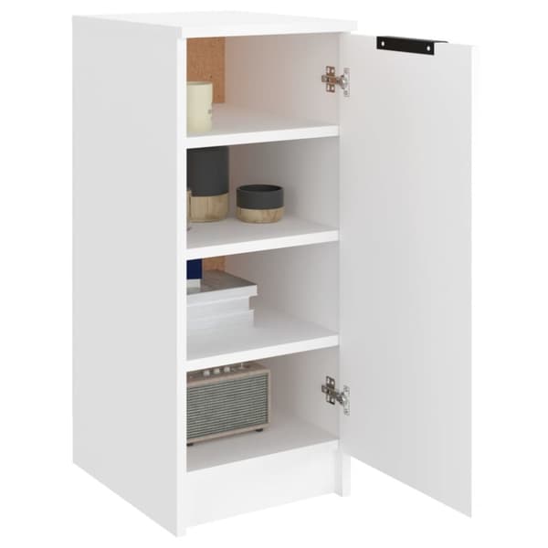 The Living Store skoskab 30x35x70 cm konstrueret træ hvid -  Skoopbevaring