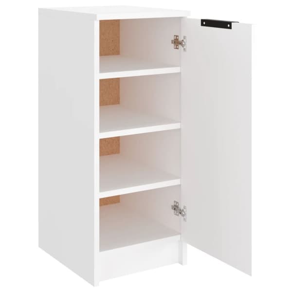 The Living Store skoskab 30x35x70 cm konstrueret træ hvid -  Skoopbevaring