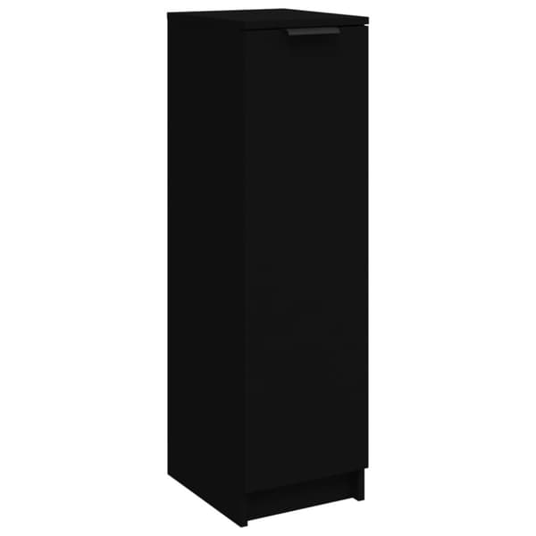 The Living Store skoskab 30x35x100 cm konstrueret træ sort -  Skoopbevaring
