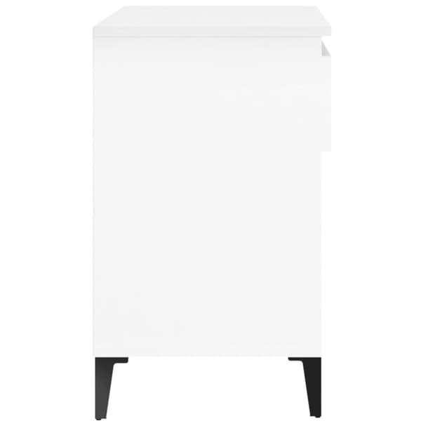 The Living Store skoreol 70x36x60 cm konstrueret træ hvid -  Skoopbevaring