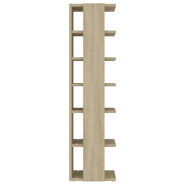 The Living Store skoskab 27,5x27x102 cm konstrueret træ sonoma-eg -  Skoopbevaring