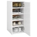 Miniatyrbillede 6 af 11: The Living Store skoskab 32x35x70 cm spånplade hvid -  Skoopbevaring