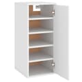Miniatyrbillede 11 af 11: The Living Store skoskab 32x35x70 cm spånplade hvid -  Skoopbevaring