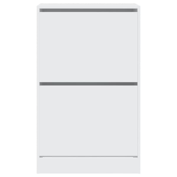 The Living Store skoreol 60x34x96,5 cm konstrueret træ hvid -  Skoopbevaring