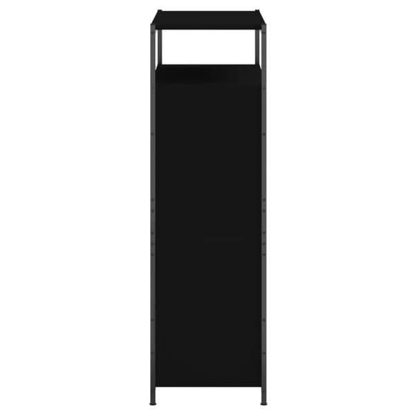 The Living Store Skohylla svart 75x34x112 cm konstruerat trä -  Skoställ & skohyllor