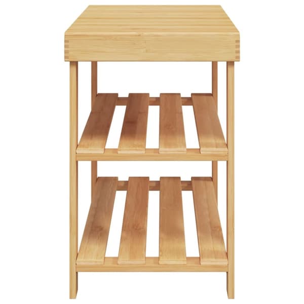 The Living Store Skohylla 3-hyllor 70x27,5x45 cm bambu - Skoställ & skohyllor