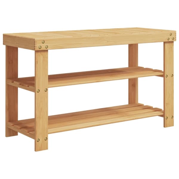 The Living Store Skohylla 3-hyllor 70x27,5x45 cm bambu - Skoställ & skohyllor