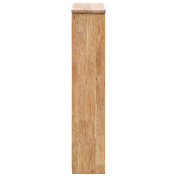 Skoopbevaring - Living skoskab 55x20x104 cm massivt valnøddetræ