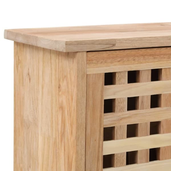 Skoopbevaring - Living skoskab 55x20x104 cm massivt valnøddetræ