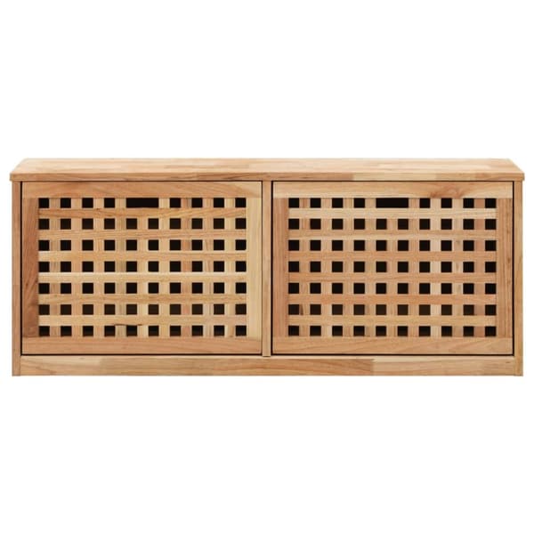 Skoställ & skohyllor - Living Skobänk 94x20x38 cm massivt valnötsträ