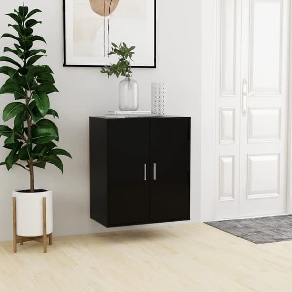 Skoopbevaring - Living skoreol 60x35x70 cm spånplade sort