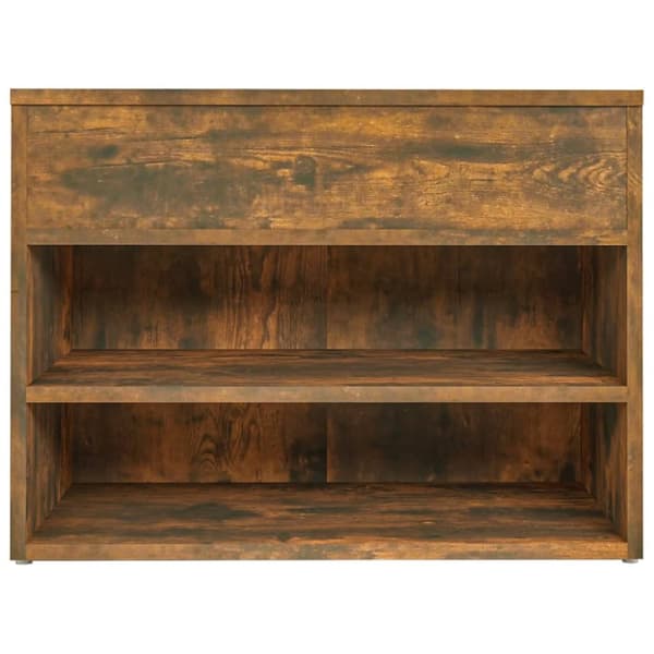 Skoställ & skohyllor - Living Skobänk rökfärgad ek 60x30x45 cm konstruerat trä