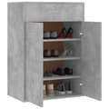 Pikkukuva 5 / 11: Kenkähyllyt & -telineet - Living Kenkäkaappi betoninharmaa 60x35x84 cm tekninen puu