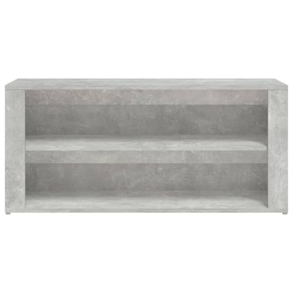 Skoopbevaring - Living skoreol 100x35x45 cm konstrueret træ betongrå