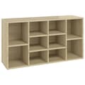 Miniatyrbillede 3 af 8: Skoopbevaring - Living skobænk 103x30x54,5 cm konstrueret træ sonoma-eg