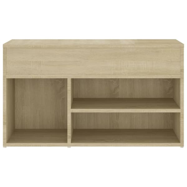 Kenkähyllyt & -telineet - Living Kenkien säilytyspenkki Sonoma-tammi 80x30x45 cm tekninen puu