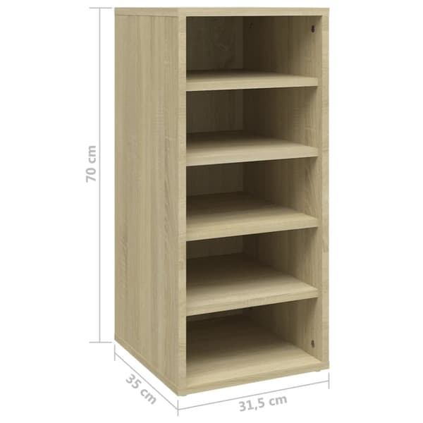 Skoställ & skohyllor - Living Skoskåp sonoma-ek 31,5x35x70 cm konstruerat trä