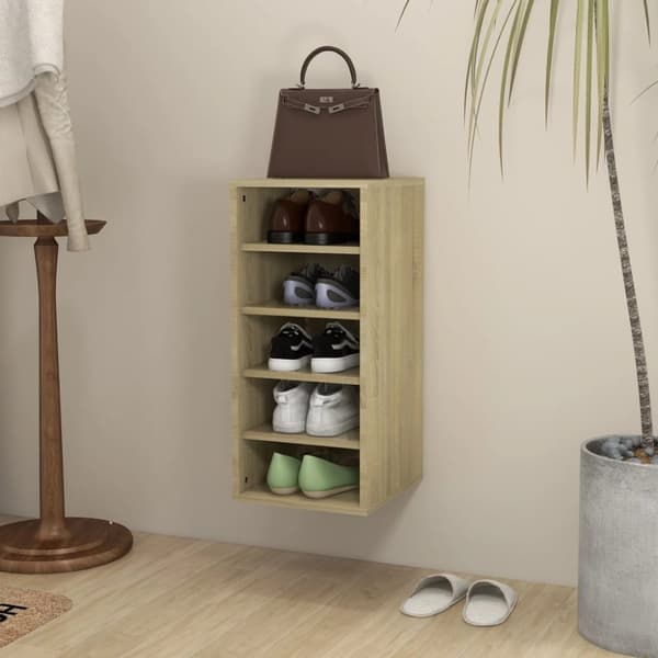 Skoställ & skohyllor - Living Skoskåp sonoma-ek 31,5x35x70 cm konstruerat trä