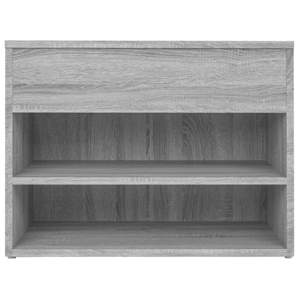 Skoopbevaring - Living skobænk 60x30x45 cm konstrueret træ grå sonoma-eg