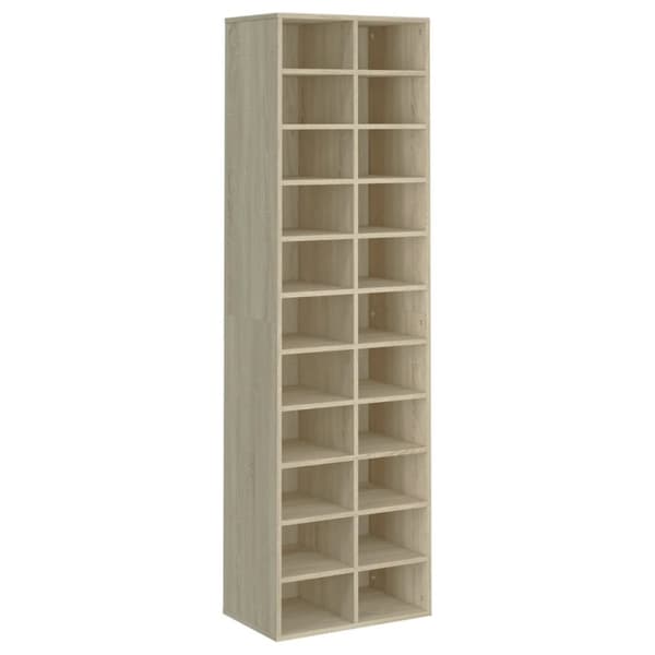 Skoopbevaring - Living skoskab 54x34x183 cm konstrueret træ sonoma-eg
