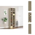 Miniatyrbillede 1 af 9: Skoopbevaring - Living skoskab 54x34x183 cm konstrueret træ sonoma-eg
