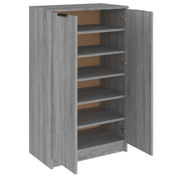 Skoopbevaring - Living skoskab 59x35x100 cm konstrueret træ grå sonoma-eg