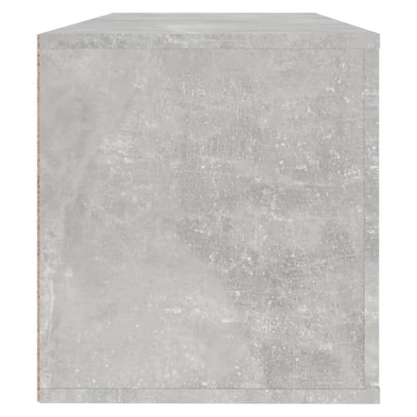 Skoopbevaring - Living væghængt skoskab 100x35x38 cm konstrueret træ betongrå