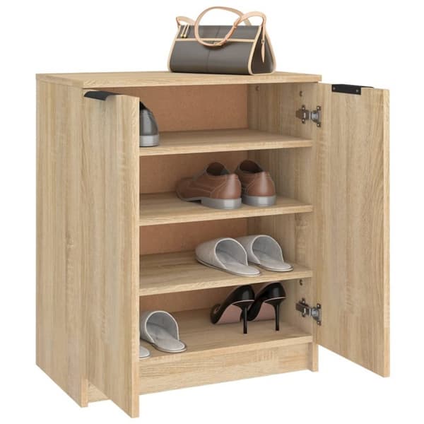 Skoställ & skohyllor - Living Skoskåp sonoma-ek 59x35x70 cm konstruerat trä