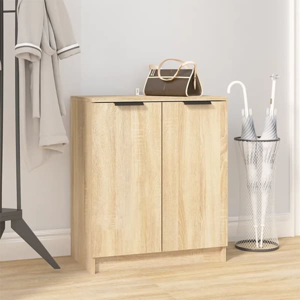 Skoställ & skohyllor - Living Skoskåp sonoma-ek 59x35x70 cm konstruerat trä