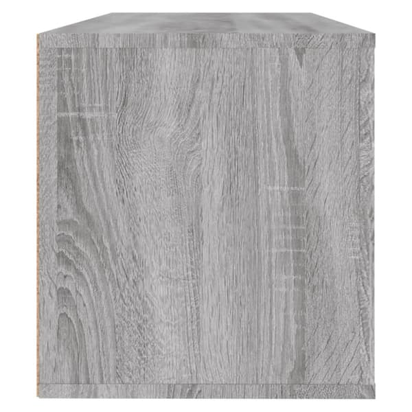 Skoopbevaring - Living væghængt skoskab 100x35x38 cm konstrueret træ grå sonoma-eg