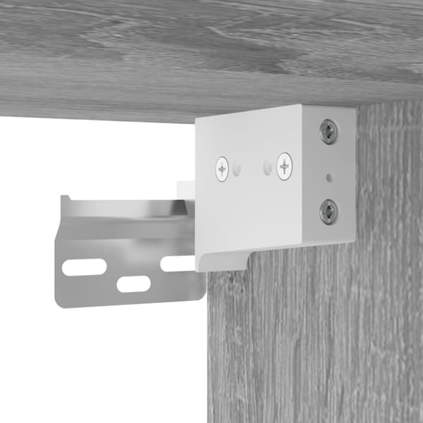 Skoopbevaring - Living væghængt skoskab 100x35x38 cm konstrueret træ grå sonoma-eg