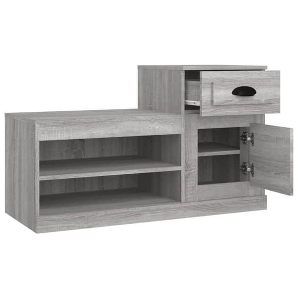 Skoopbevaring - Living skoskab 100x42x60 cm konstrueret træ grå sonoma-eg