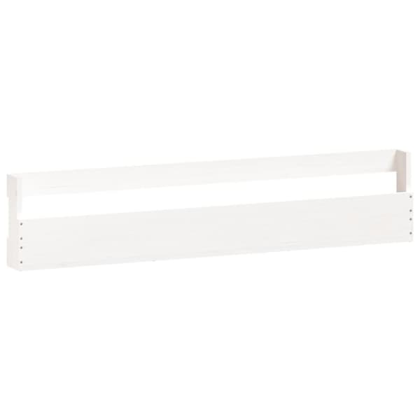 Skoopbevaring - Living væghængte skohylder 2 stk. 110x9x23 cm massivt fyrretræ Hvid
