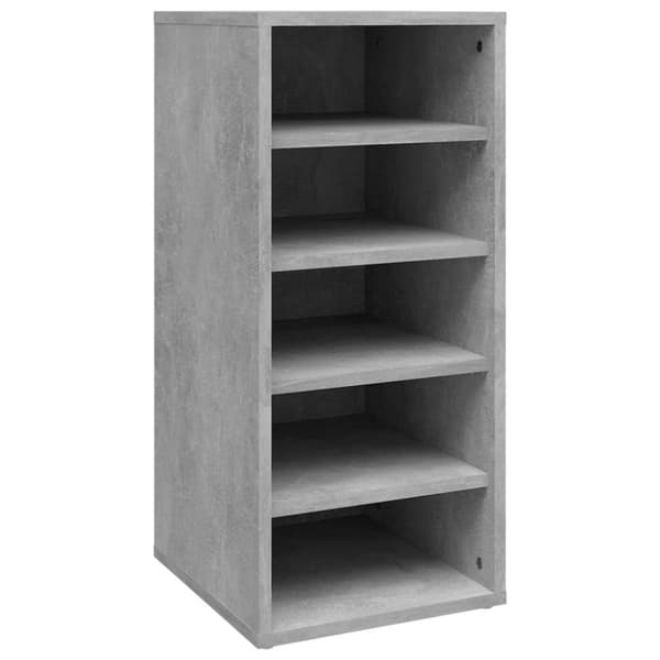 Skoopbevaring - Living skoskab 31,5x35x70 cm spånplade betongrå