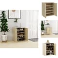 Miniatyrbillede 1 af 11: Skoopbevaring - Living skoreol 60x35x70 cm spånplade sonoma-eg