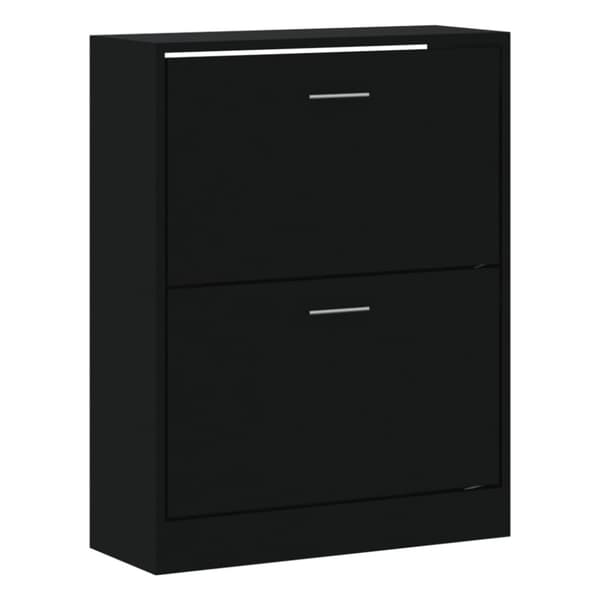 Skoställ & skohyllor - Living Skoskåp svart 63x24x81 cm konstruerat trä