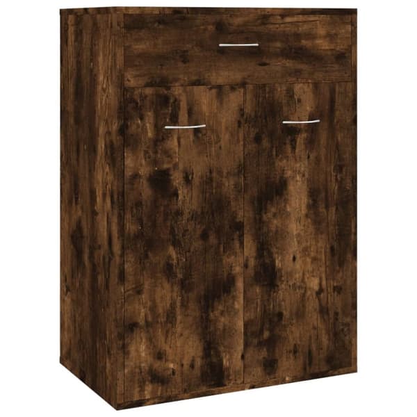 Skoställ & skohyllor - Living Skoställ rökfärgad ek 60x35x84 cm konstruerat trä
