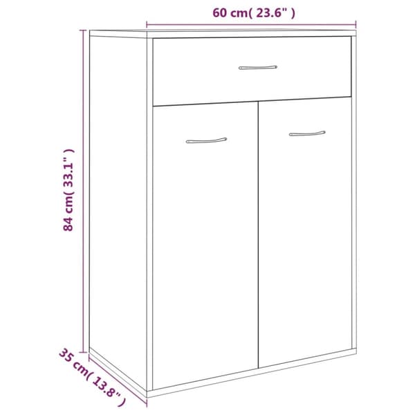 Skoställ & skohyllor - Living Skoställ rökfärgad ek 60x35x84 cm konstruerat trä