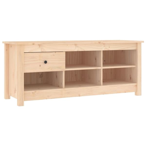 Skoopbevaring - Living skoreol 110x38x45,5 cm massivt fyrretræ