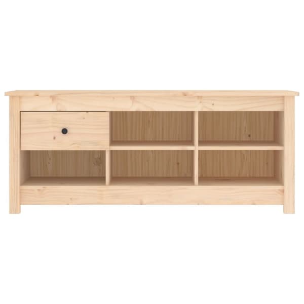 Skoopbevaring - Living skoreol 110x38x45,5 cm massivt fyrretræ