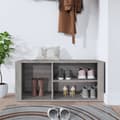 Miniatyrbillede 4 af 9: Skoopbevaring - Living skoskab 100x35x45 cm konstrueret træ grå sonoma-eg